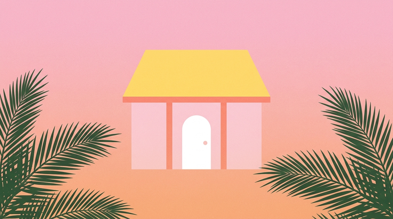 Soft pink to peach gradient