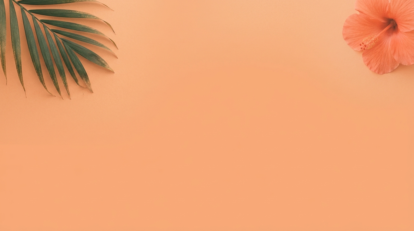 Peach editorial backdrop